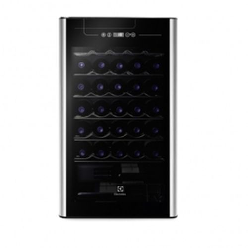 Adega Electrolux 34 Garrafas Uma Porta Preto Com Acabamento Em Inox (ACS34) (Entregue por Electrolux)  – Black Friday 2018