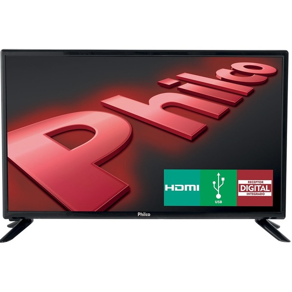 TV LED 28" Philco PH28D27D HD com Conversor Digital USB 2 HDMI 60Hz (Entregue por Shoptime)  – Black Friday 2018