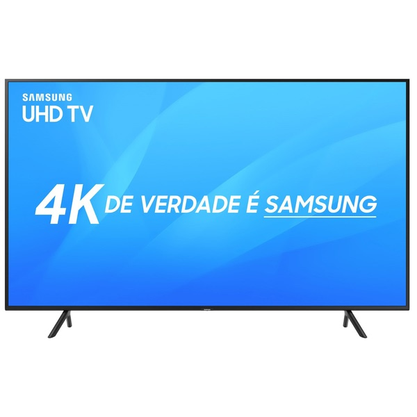 Smart TV LED 55" Samsung Ultra HD 4k 55NU7100 com Conversor Digital 3 HDMI 2 USB Wi-Fi Solução Inteligente de Cabos HDR Premium Smart Tizen (Entregue por Submarino )  – Black Friday 2018