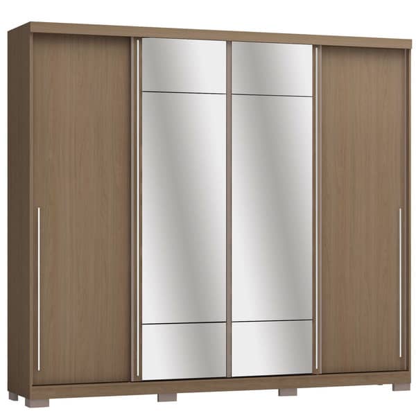 Guarda Roupa 4 Portas D558 Nature – Kappesberg (Entregue por Shoptime)  – Black Friday 2018