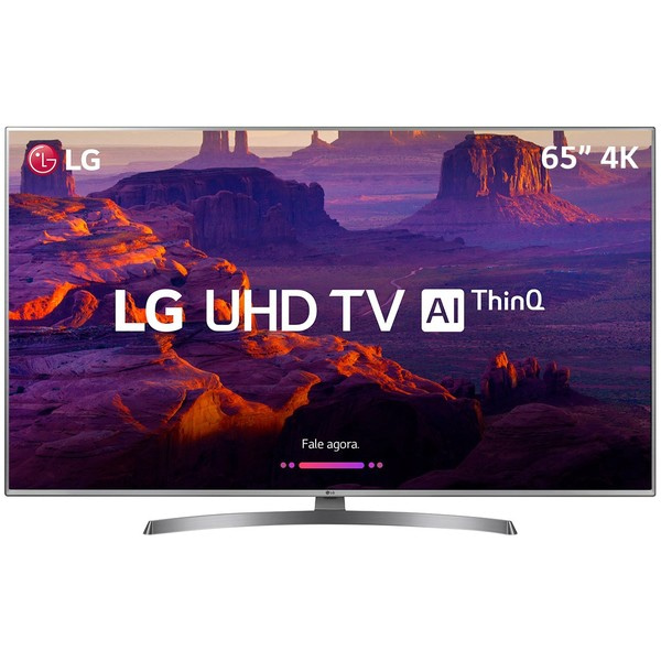 Smart TV LED LG 65 ´ 65UK6540 Ultra HD 4k com Conversor Digital 4 HDMI 2 USB Wi – Fi Dts Virtual X Sound Sync 60Hz – Prata (Entregue por Americanas.com)  – Black Friday 2018