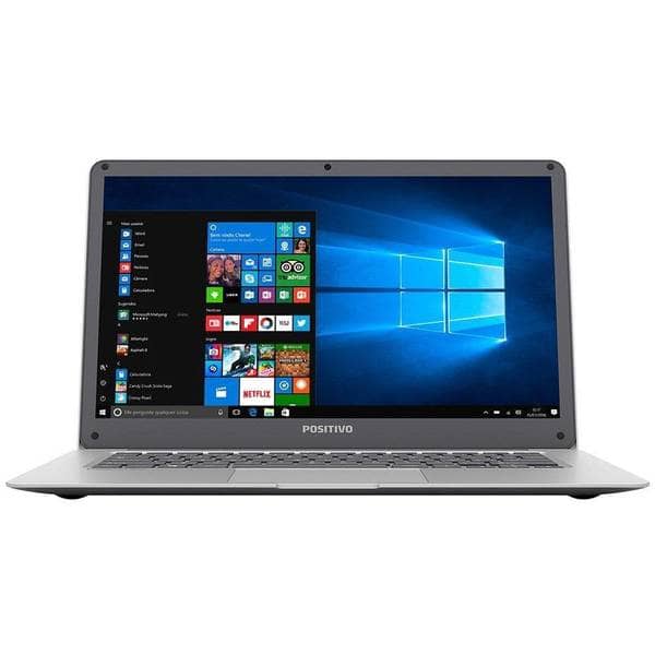 Notebook Positivo Motion Q232AP Intel Atom 2GB 32GB SSD Tela LCD 14” Windows 10 – Cinza (Entregue por Shoptime)  – Black Friday 2018