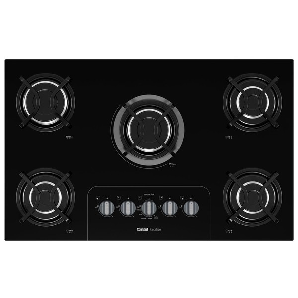 Cooktop à Gás Consul 5 Bocas CD075 Acendimento Inteligente Preto (Entregue por Submarino )  – Black Friday 2018