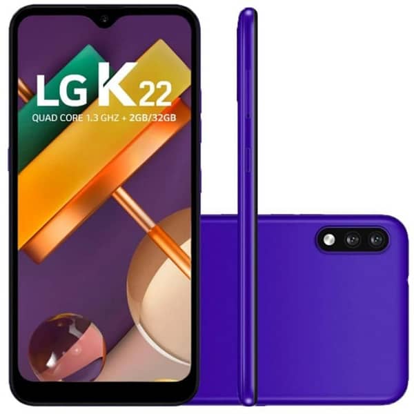 Smartphone Lg K22 Tela 6,2″ 2gb Ram 32gb Câmera Traseira Dupla Quad C (Entregue por Girafa)  – Black Friday 2018