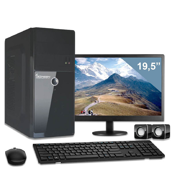 Computador Com Monitor 19,5 Intel Dual Core 4Gb Hd 320Gb 3Green Triumph Business Desktop (Entregue por Carrefour)  – Black Friday 2018