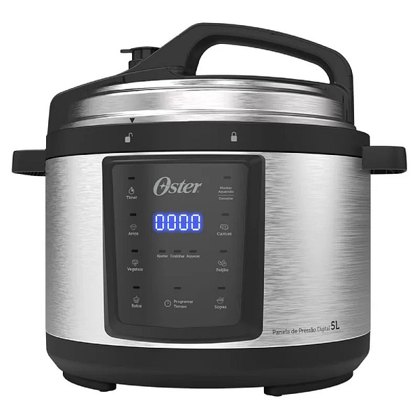 Panela De Pressão Digital Oster Opan920 900w 110v Inox (Entregue por Girafa)  – Black Friday 2018