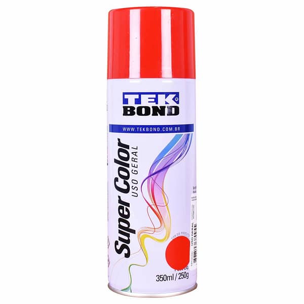 Tinta Spray Super Color para Uso Geral Vermelha 350Ml Tekbond (Entregue por Ferramentas Kennedy)  – Black Friday 2018