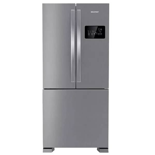Geladeira Refrigerador Brastemp 554L Frost Free French Door Bro85ak – Inox – 220 Volts (Entregue por Gazin)  – Black Friday 2018