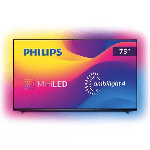 Smart Tv Philips 75″ Ambilight Mini Led 4k Uhd Android Tv 75pml9507/78 (Entregue por Girafa)  – Black Friday 2018